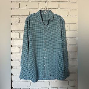 Men’s State & Liberty M blue checkered shirt